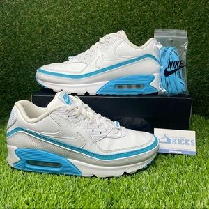 Nike Air Max 90 Undefeated White/Blue Men Sz: 10.5